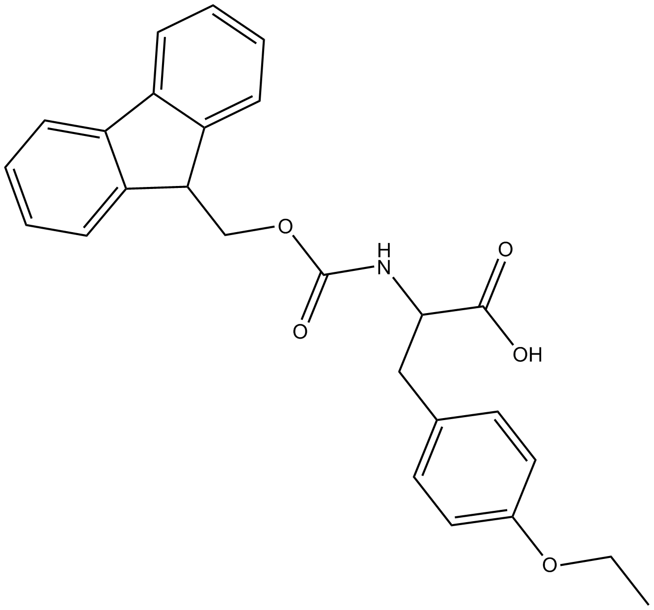 Fmoc-D-Tyr(4-Et)-OH  Chemical Structure