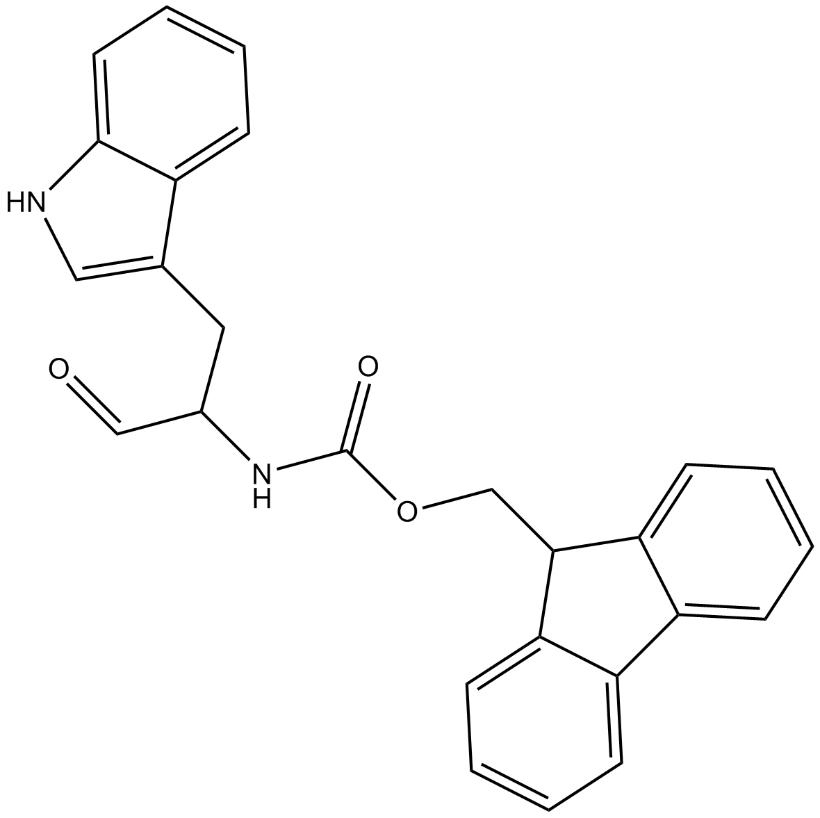 Fmoc-Trp-Wang resin 化学構造