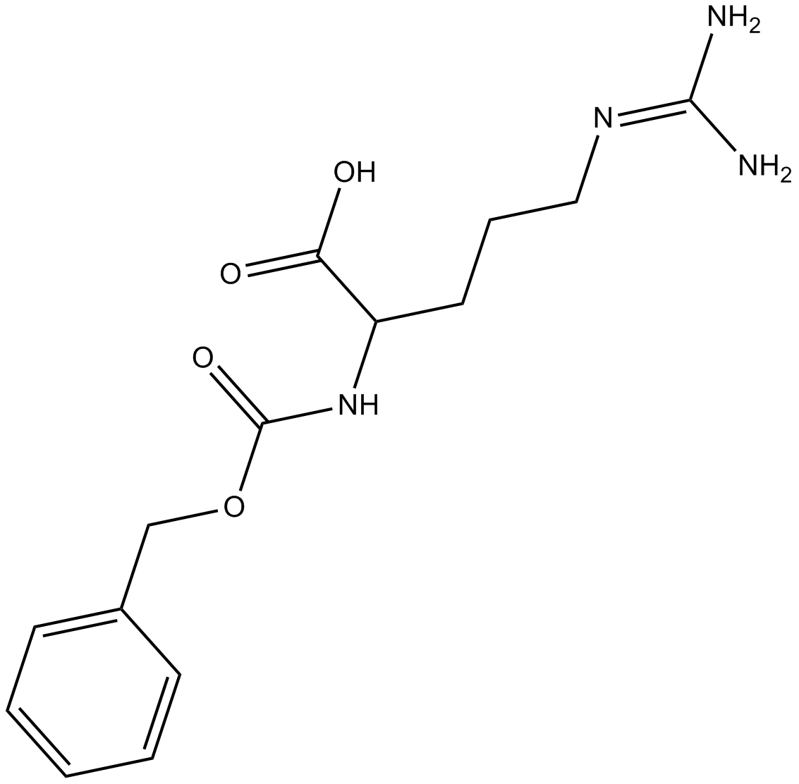 Z-D-Arg-OH Chemische Struktur