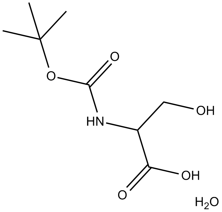 Boc-Ser-OH.H2O Chemische Struktur