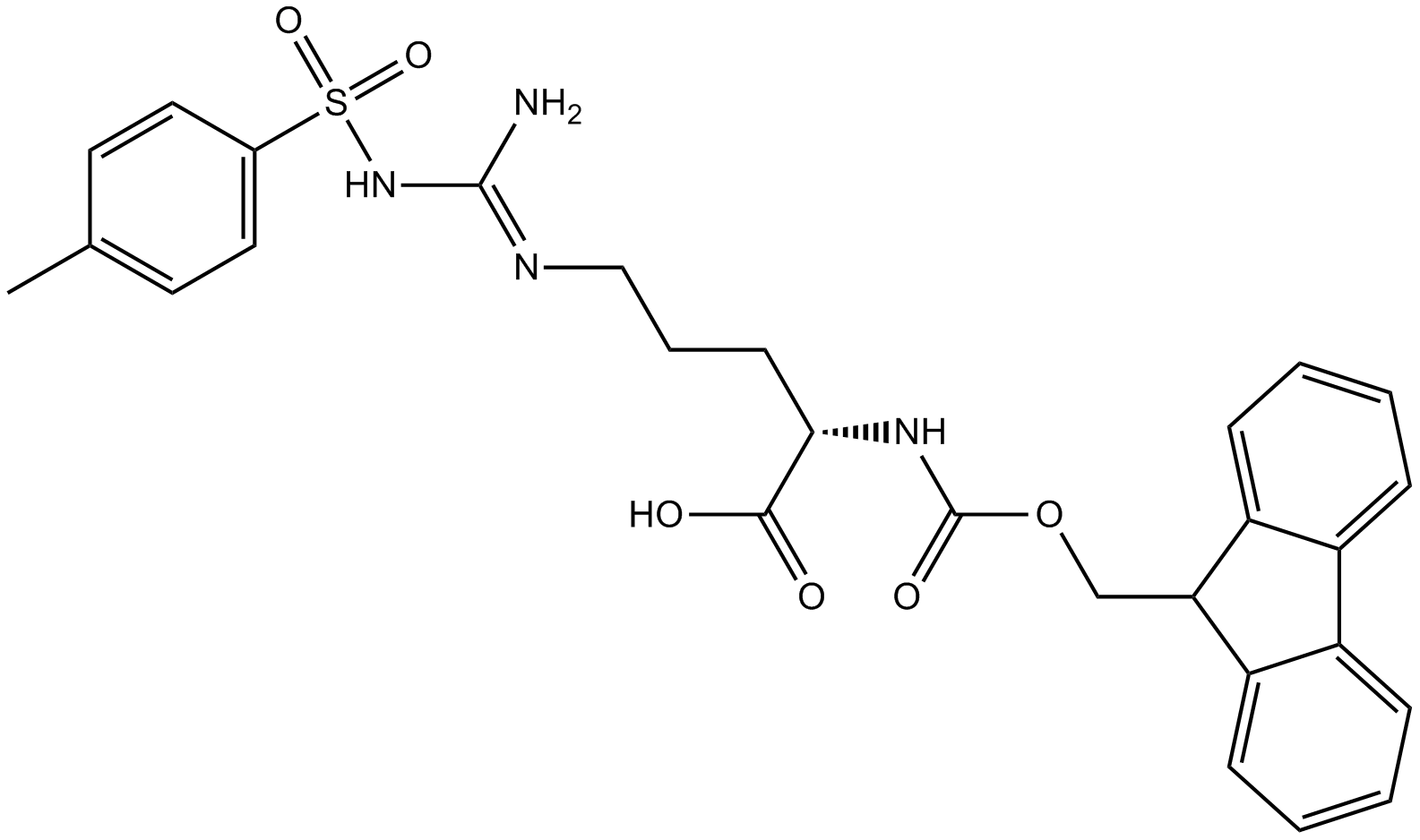 Fmoc-Arg(Tos)-OH Chemische Struktur