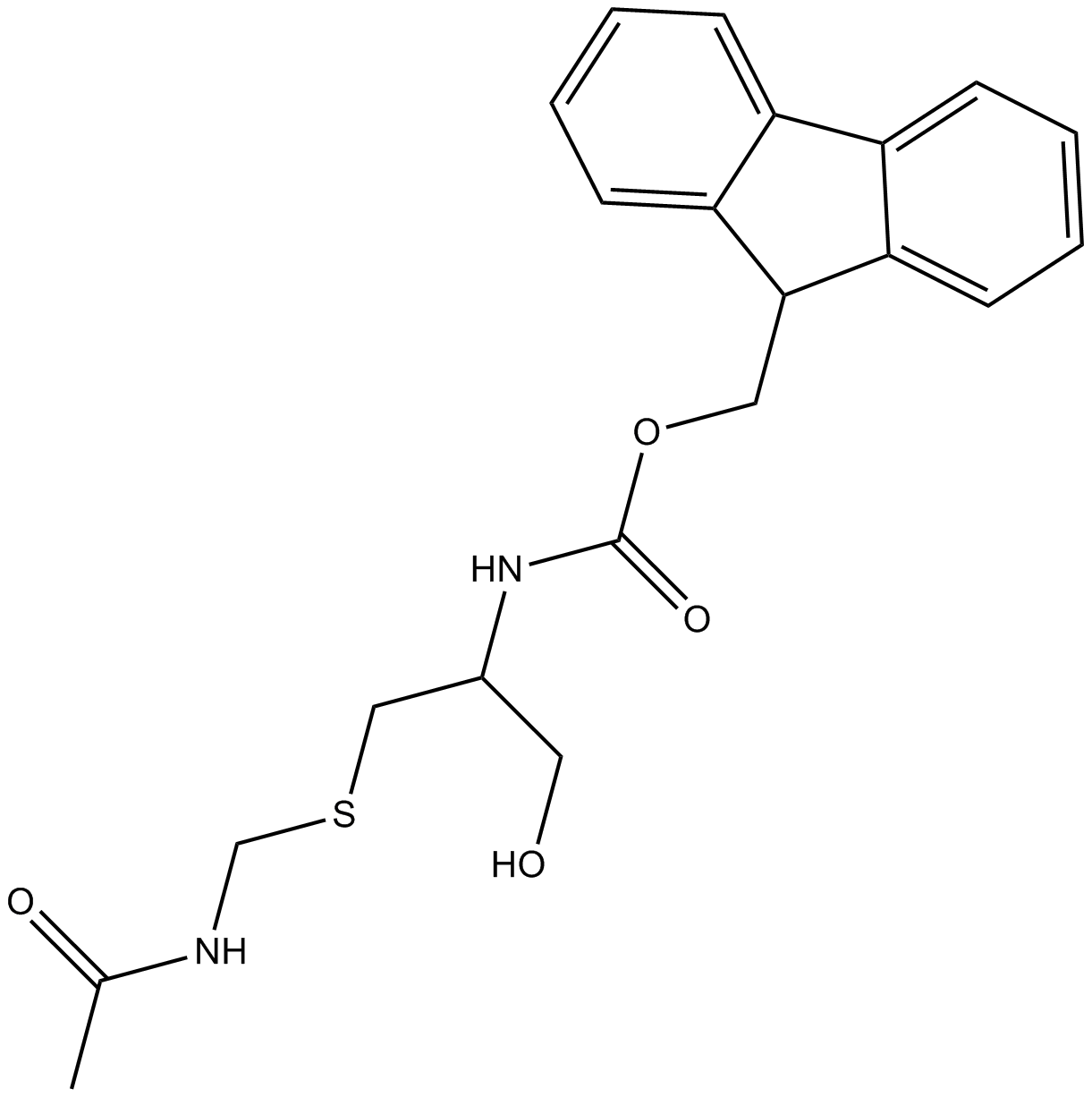 Fmoc-Cysteinol(Acm) 化学構造