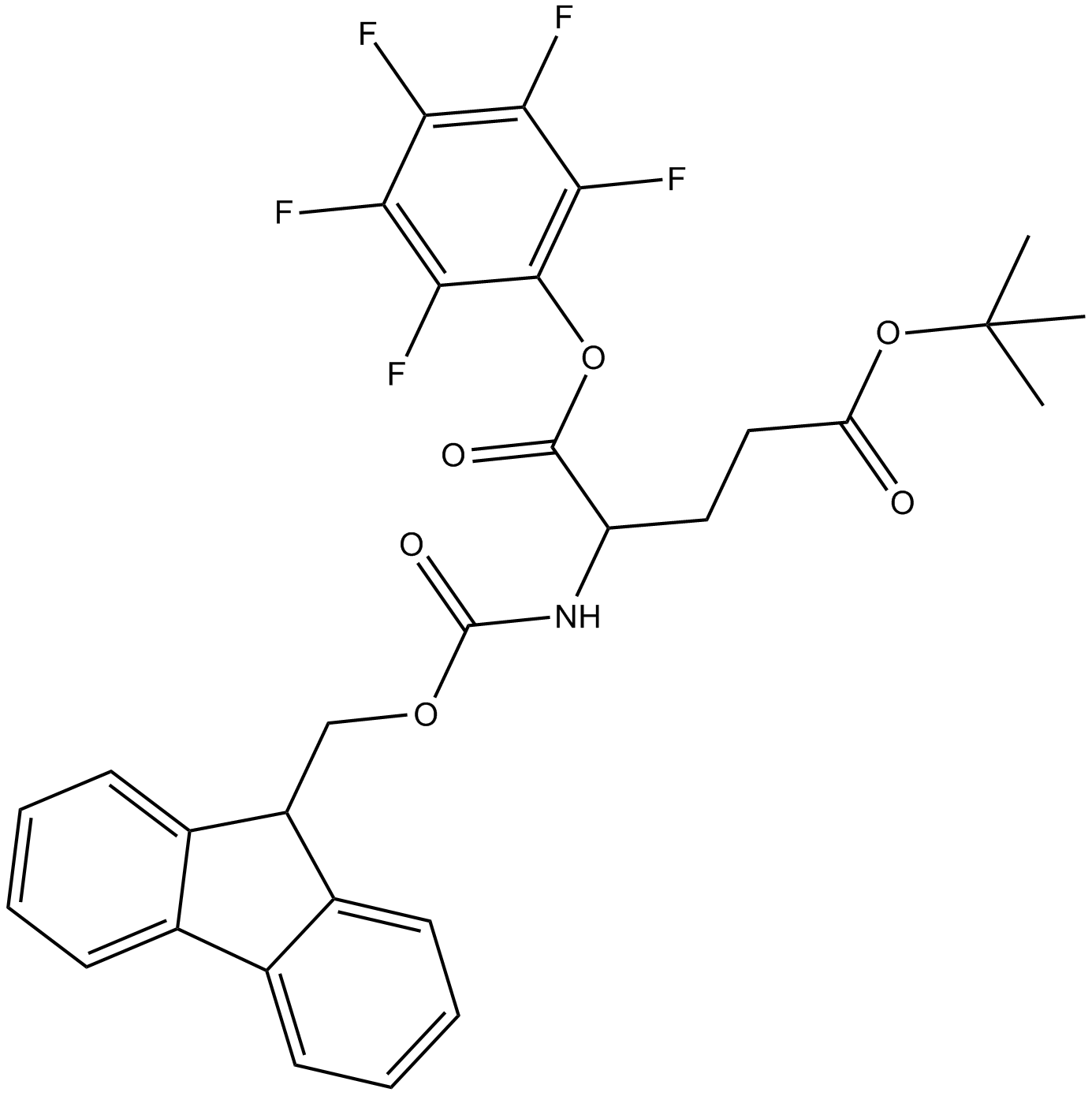 Fmoc-Glu(OtBu)-OPfp  Chemical Structure