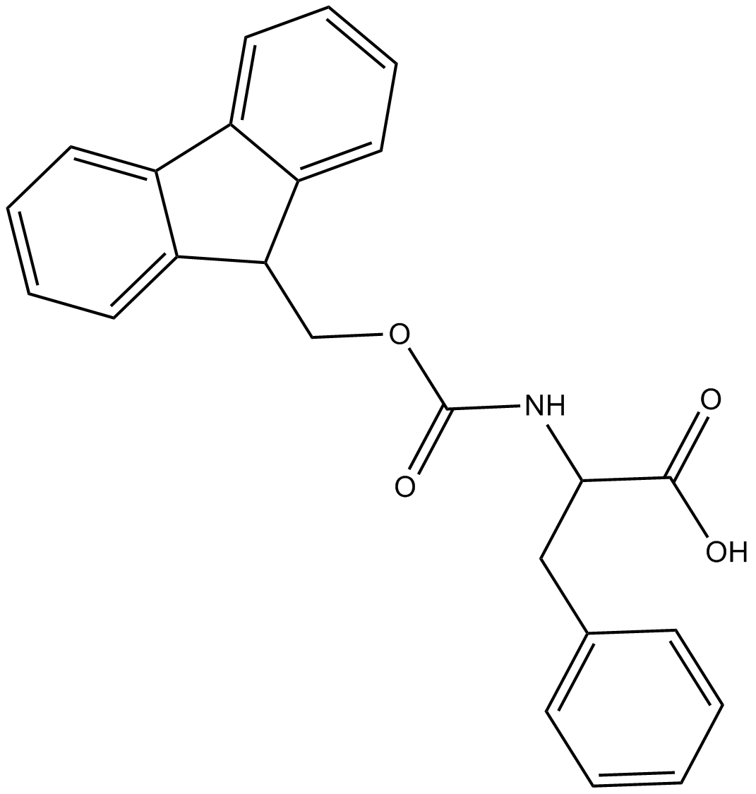 Fmoc-D-Phe-OH  Chemical Structure
