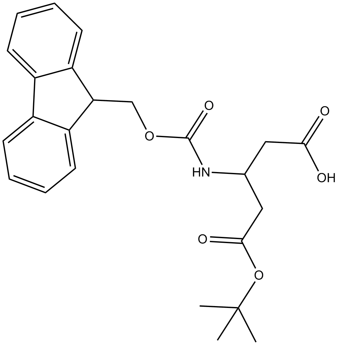 Fmoc- ?-HoAsp(OtBu)-OH  Chemical Structure