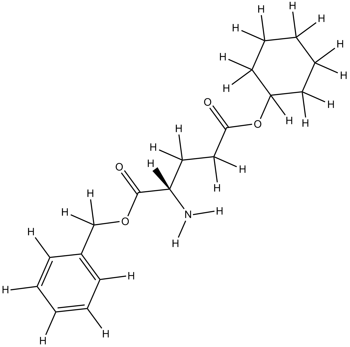 H-Glu(OcHex)-OBzl·HCl التركيب الكيميائي