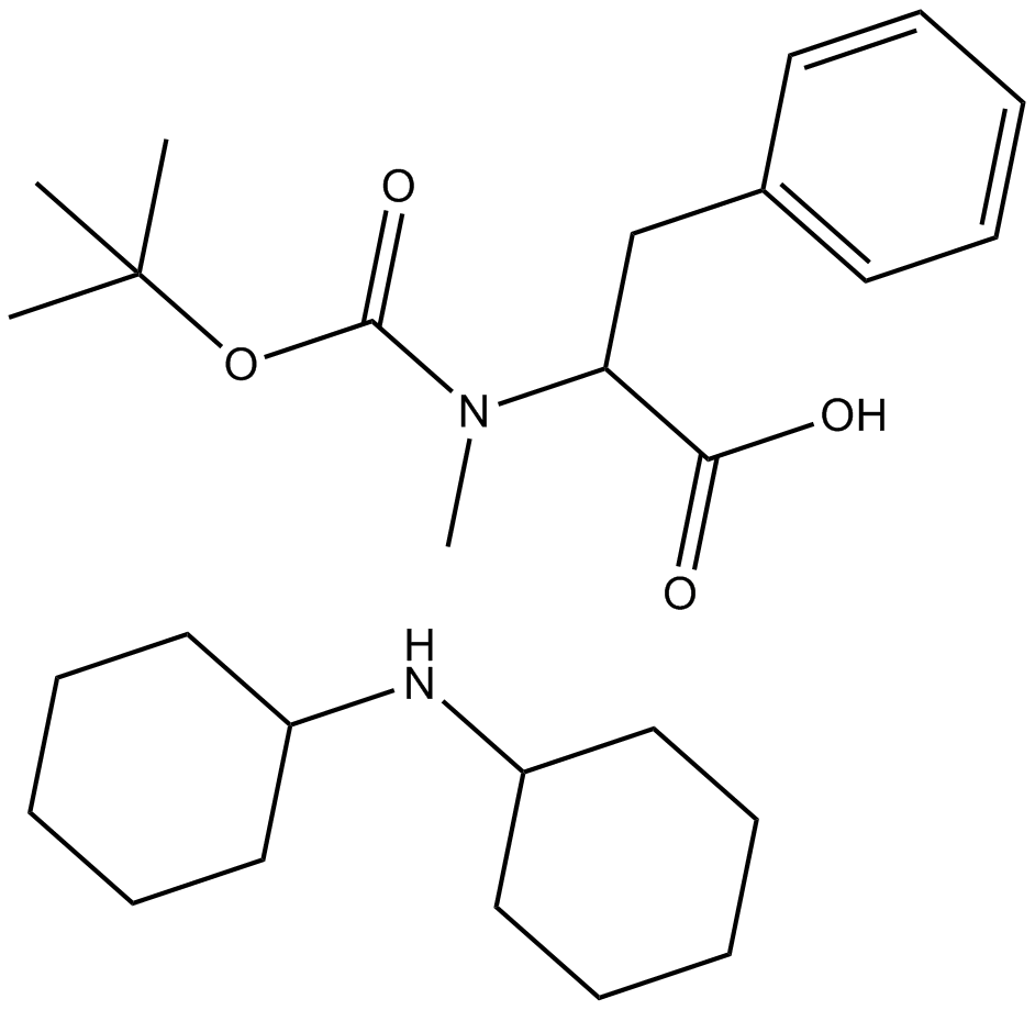 Boc-N-Me-Phe.DCHA 化学構造