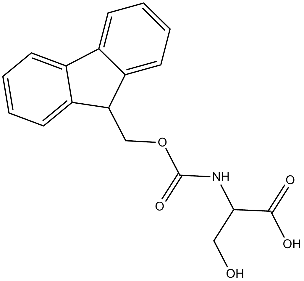 Fmoc-D-Ser-OH Chemische Struktur