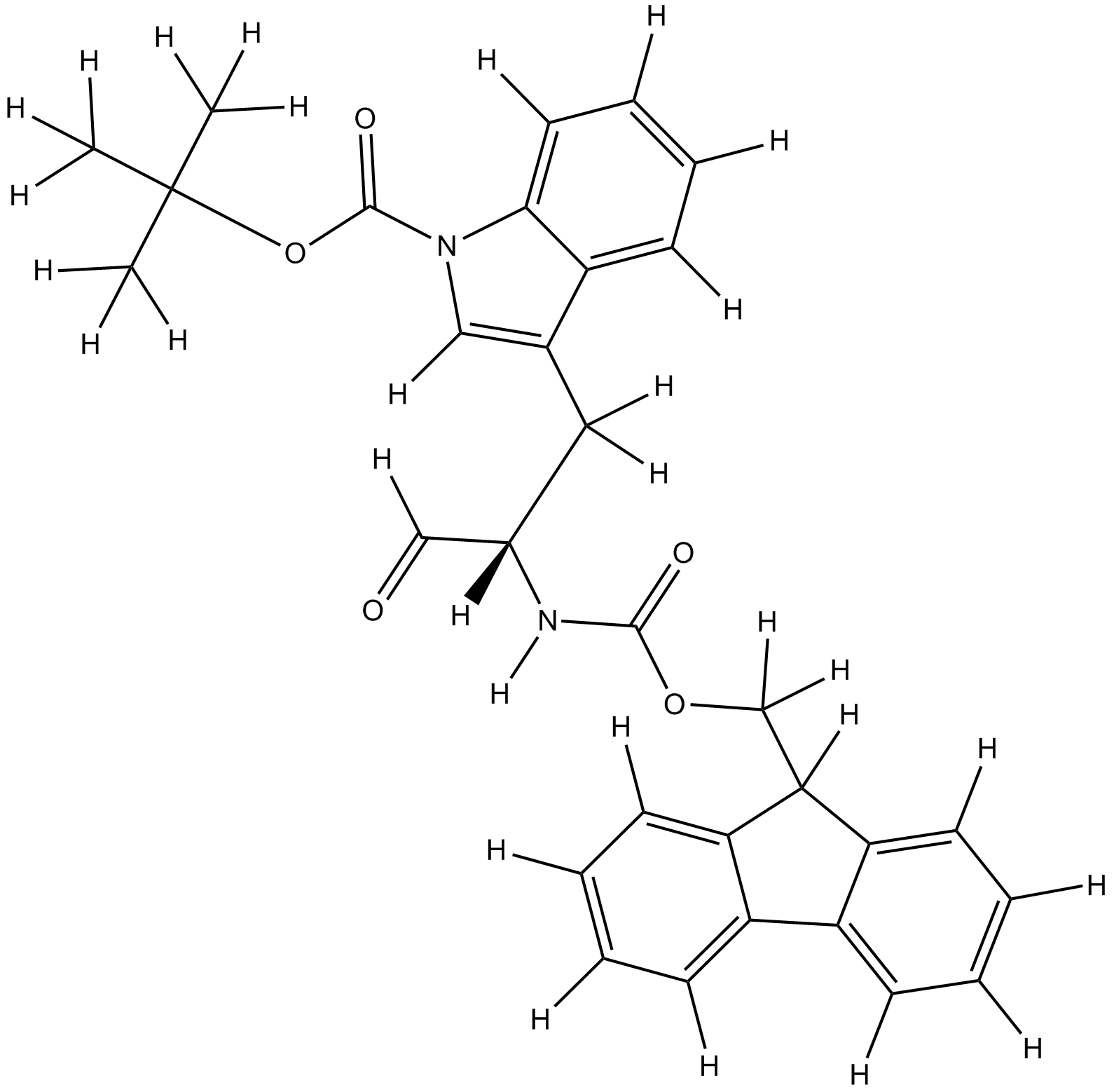 Fmoc-Trp(Boc)-Wang resin  Chemical Structure