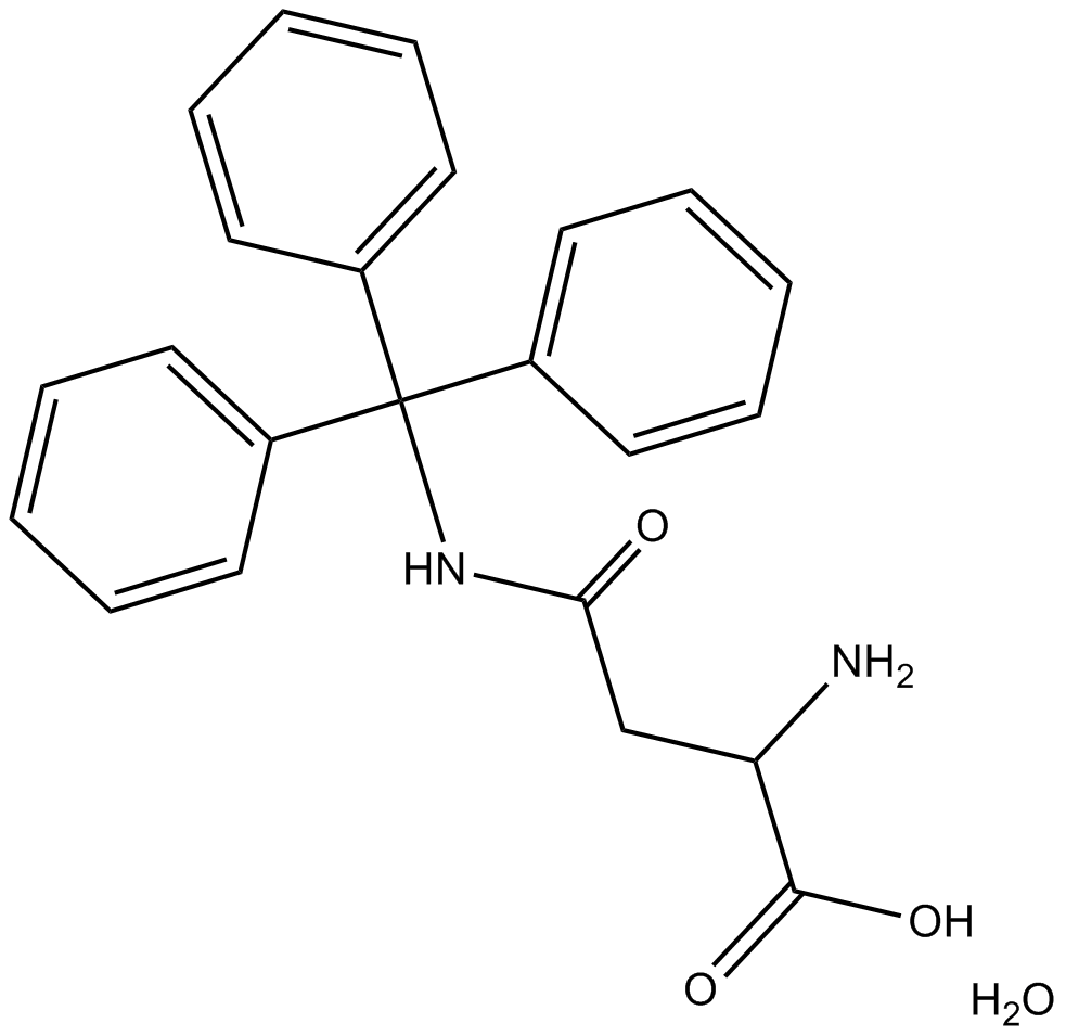 H-Asn(Trt)-2-Chlorotrityl Resin  Chemical Structure