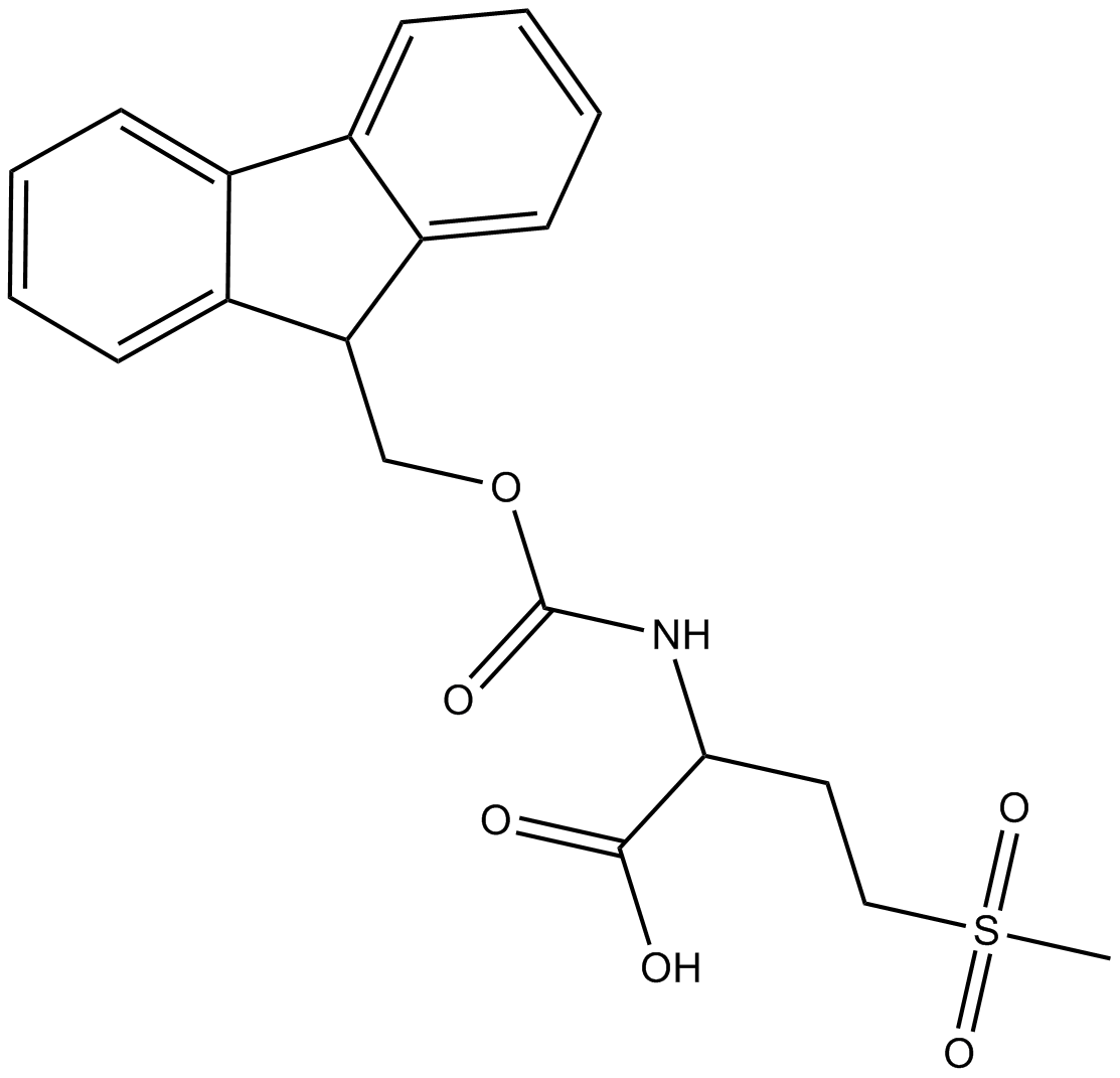 Fmoc-Met(O2)-OH Chemische Struktur