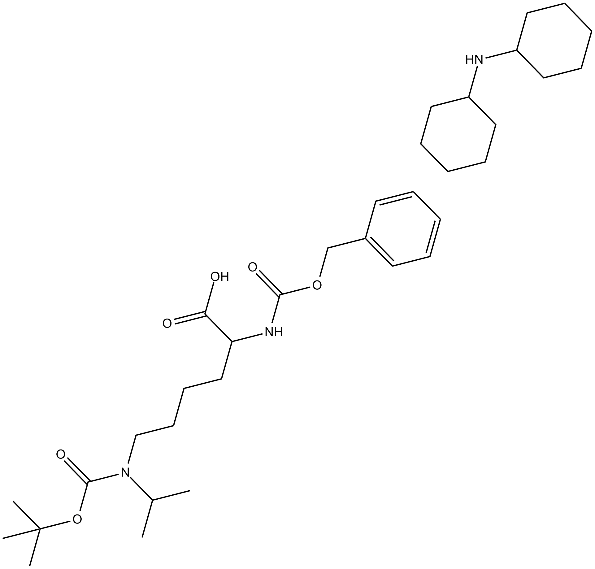 Z-Lys(Boc)(Isoproyl)-OH.DCHA Chemical Structure
