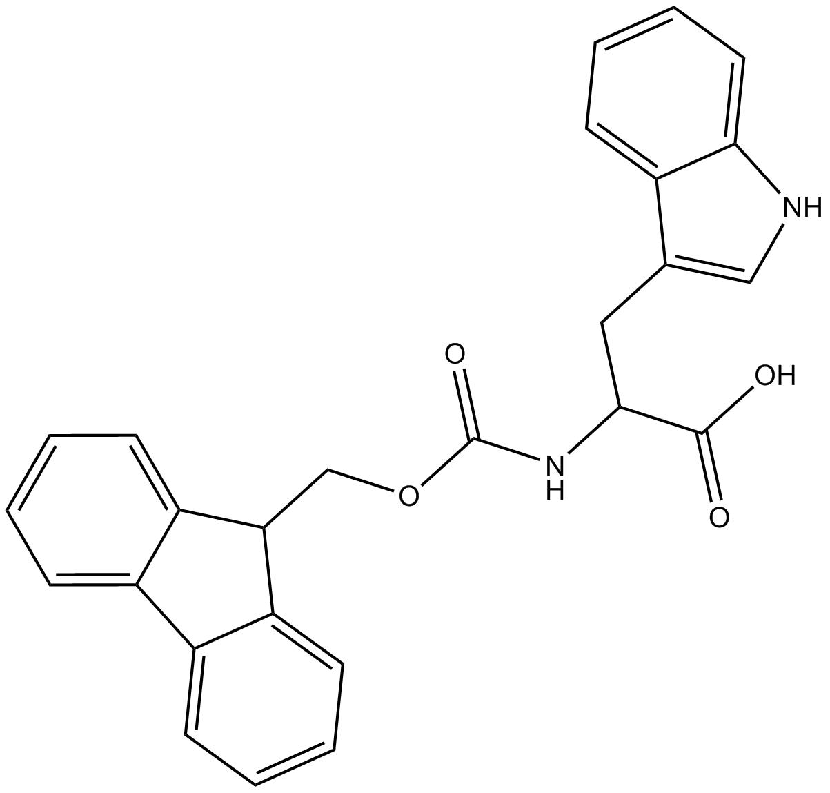Fmoc-D-Trp-OH  Chemical Structure