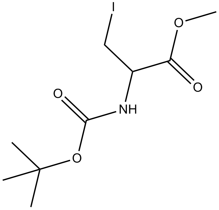 Boc-β-iodo-Ala-OMe التركيب الكيميائي