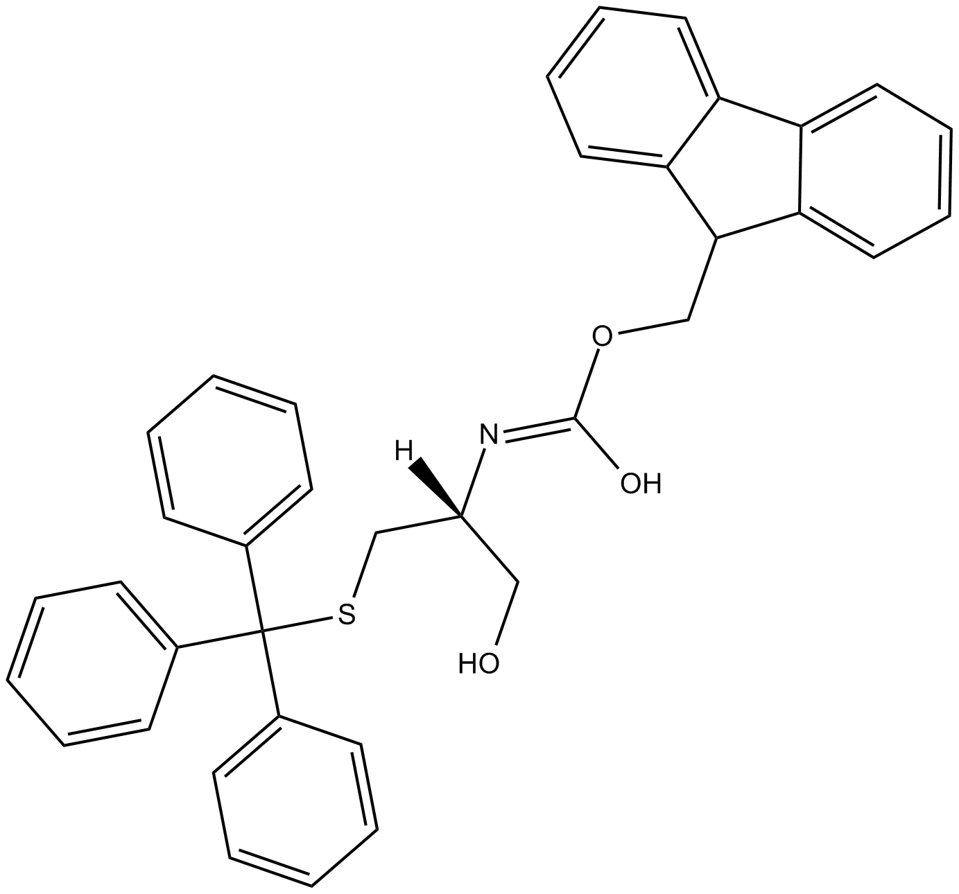 Fmoc-Cys(Trt)-ol Chemical Structure