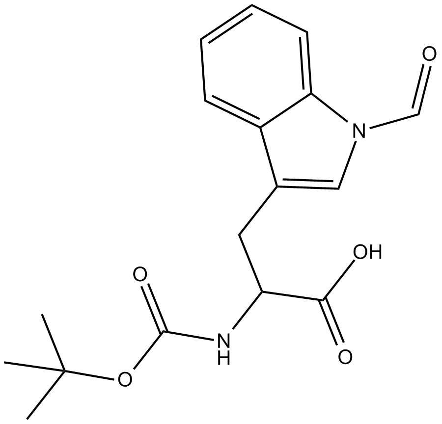 Boc-D-Trp(For)-OH Chemical Structure