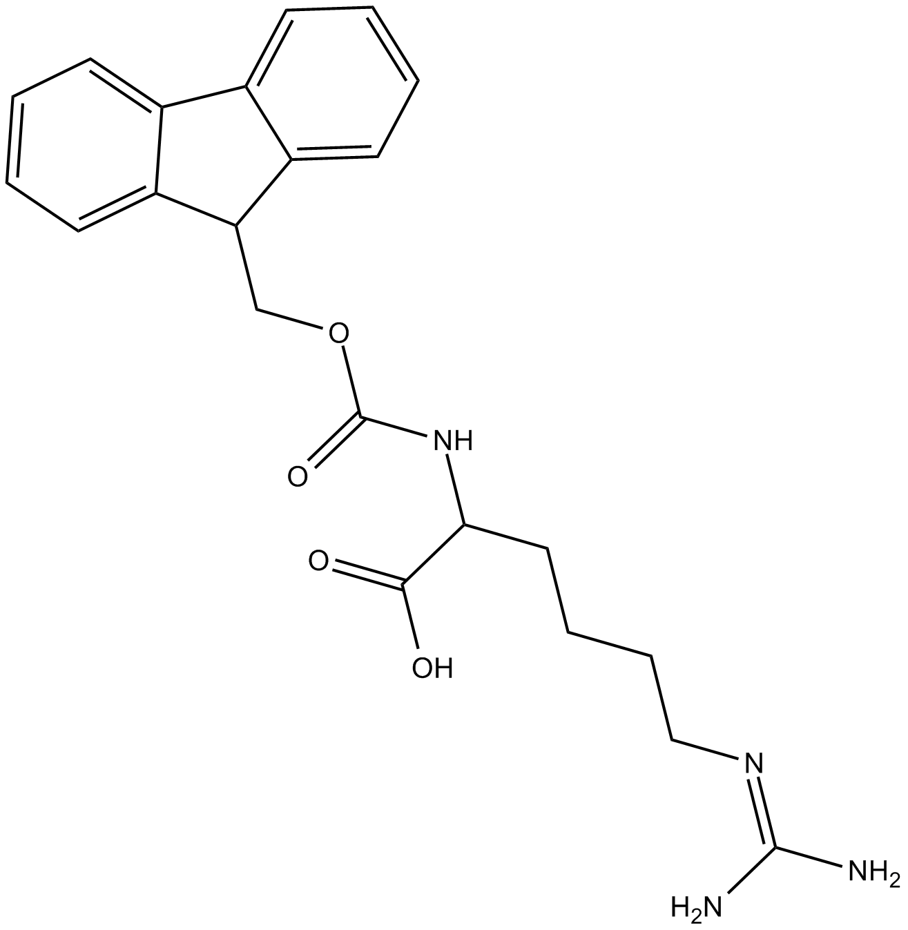 Fmoc-HomoArg-OH Chemical Structure
