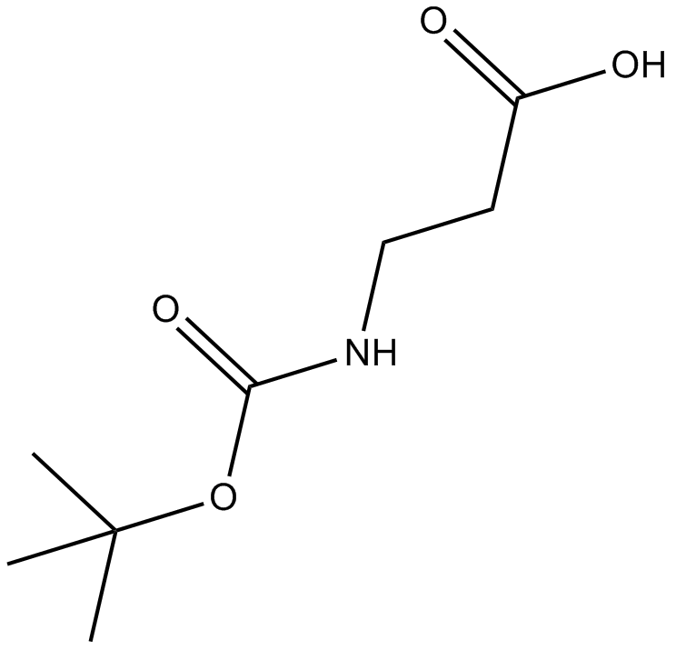Boc-β-Ala-OH التركيب الكيميائي