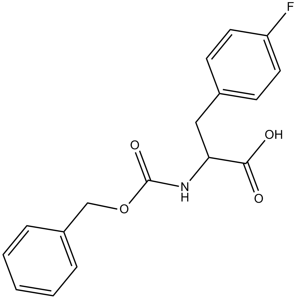 Z-Phe(4-F)-OH 化学構造