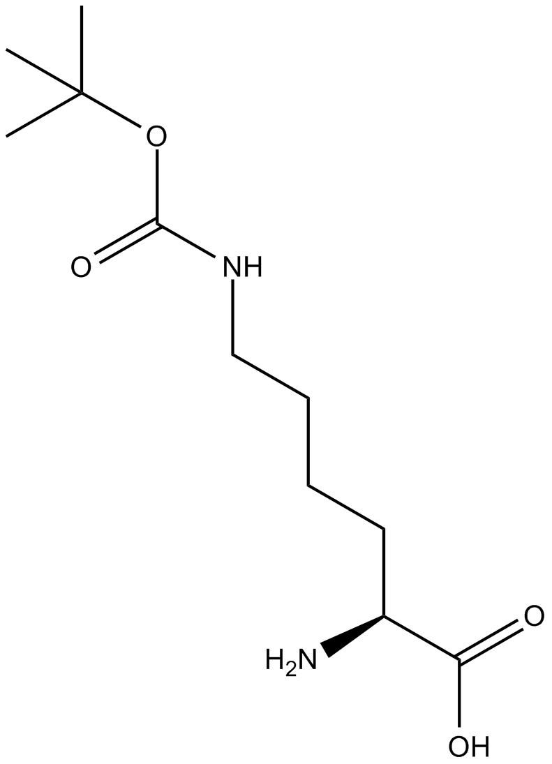 H-Lys(Boc)-OH  Chemical Structure