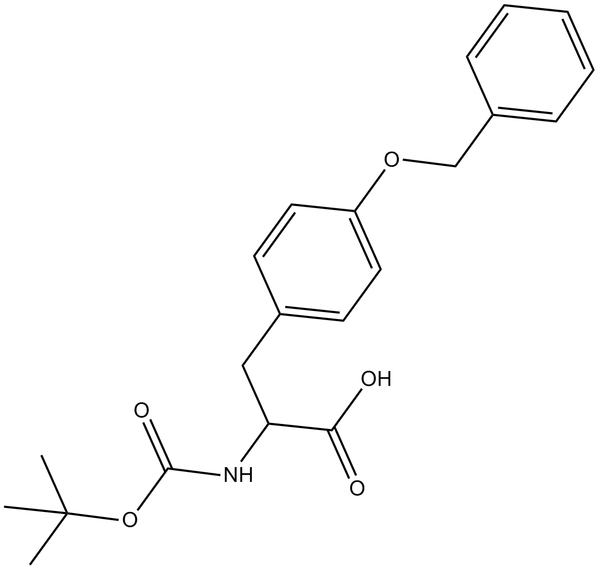 Boc-Tyr(Bzl)-OH التركيب الكيميائي