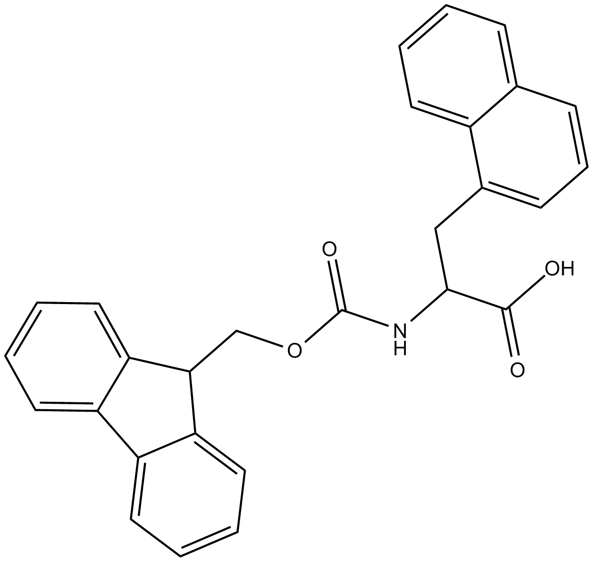 Fmoc-D-1-Nal-OH  Chemical Structure