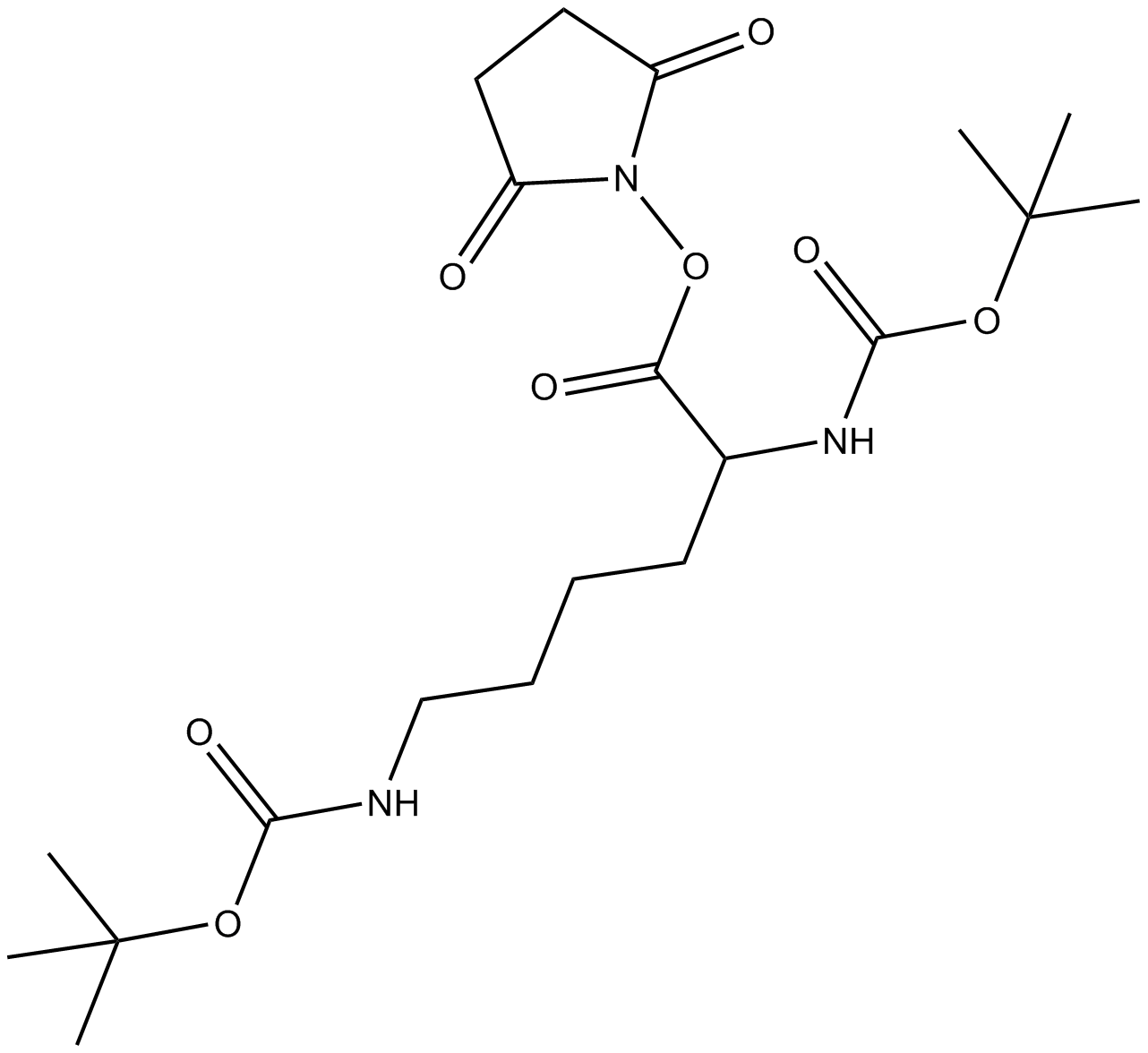 Boc-Lys(Boc)-OSu  Chemical Structure