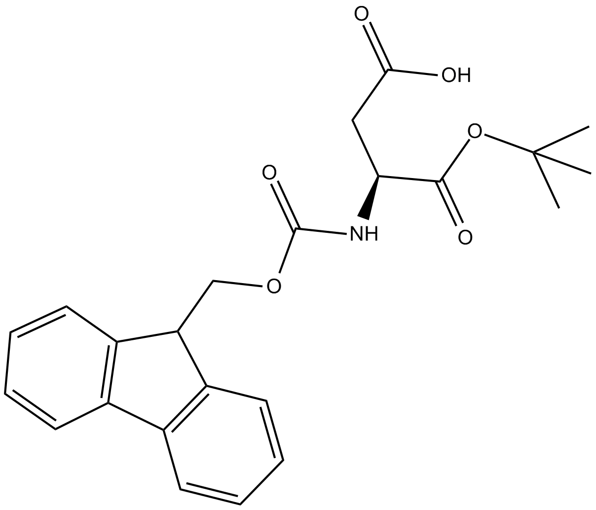 Fmoc-Asp-OtBu التركيب الكيميائي