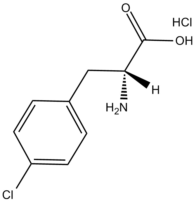 H-D-Phe(4-Cl)-OH·HCl 化学構造