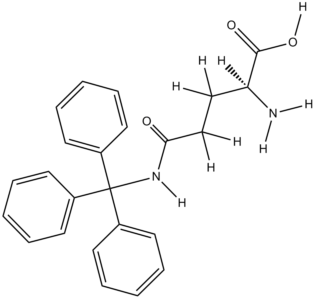 H-Gln(Trt)-2-Chlorotrityl Resin  Chemical Structure
