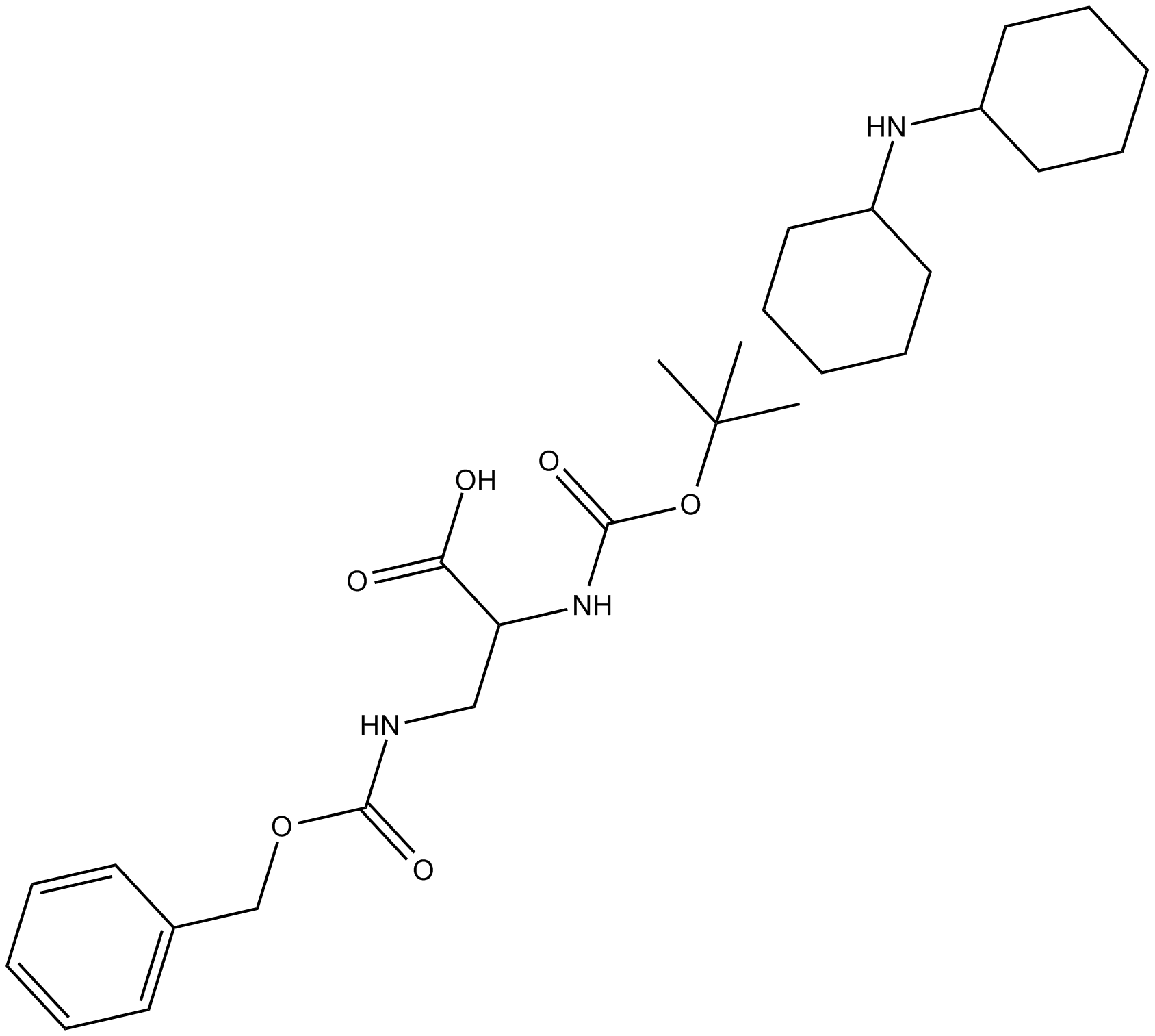 Boc-Dap(Z)-OH.DCHA 化学構造