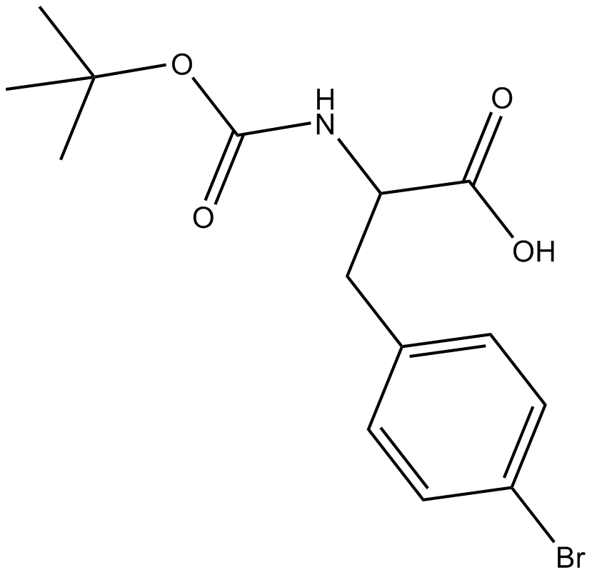 Boc-Phe(4-Br)-OH 化学構造