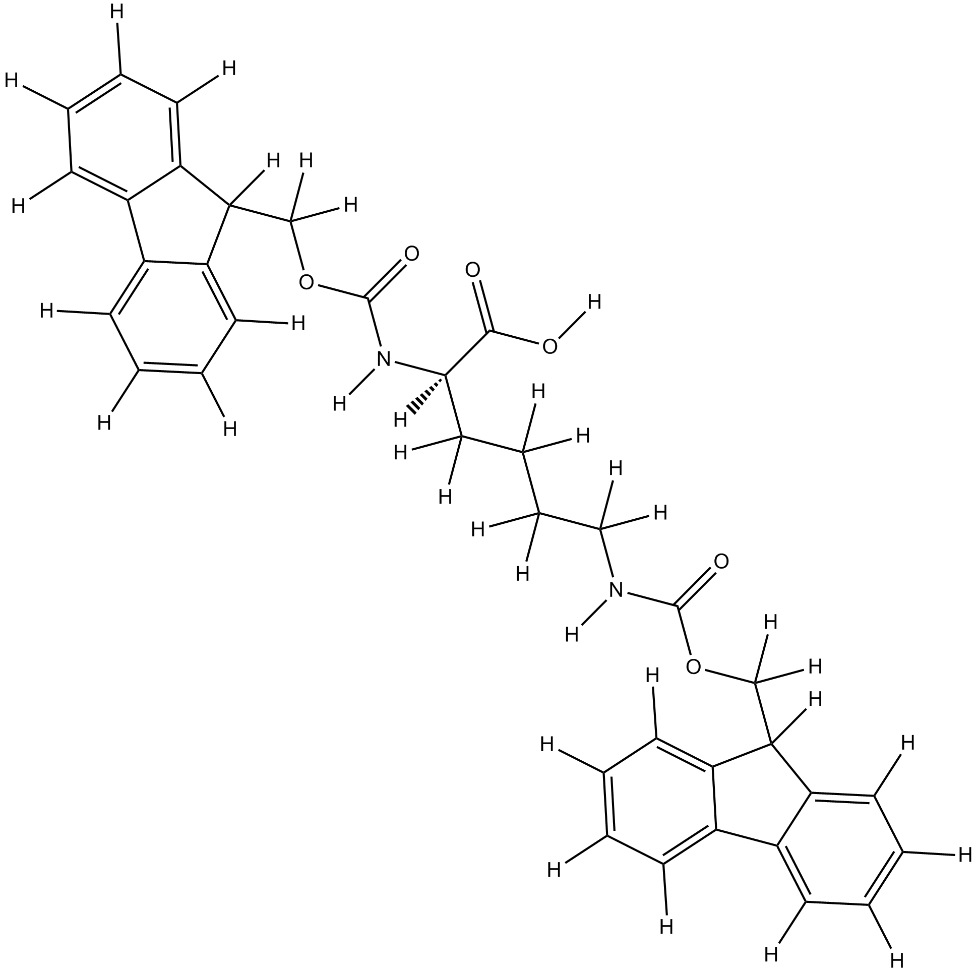 Fmoc-D-Lys(Fmoc)-OH  Chemical Structure
