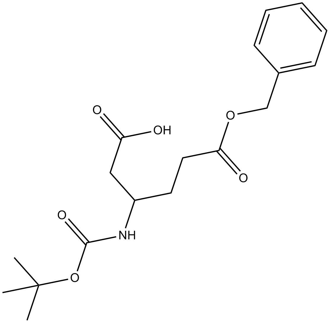 Boc-?-HoGlu(OBzl)-OH  Chemical Structure