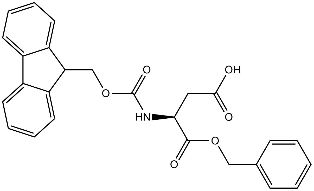 Fmoc-Asp-OBzl Chemische Struktur