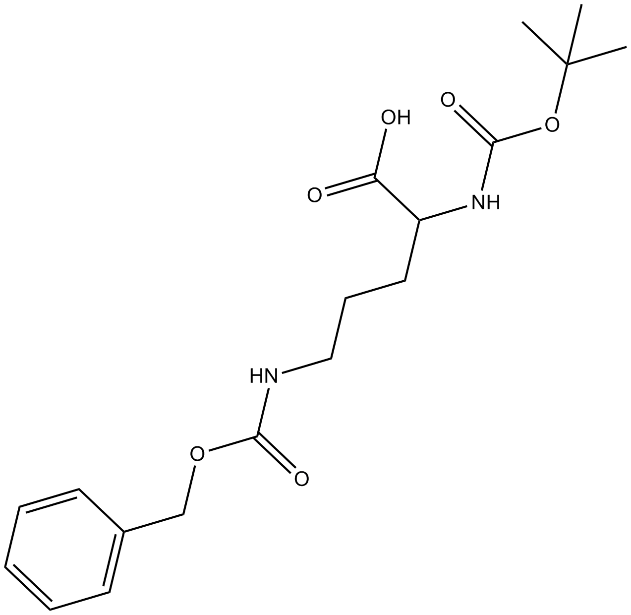 Boc-D-Orn(Z)-OH  Chemical Structure