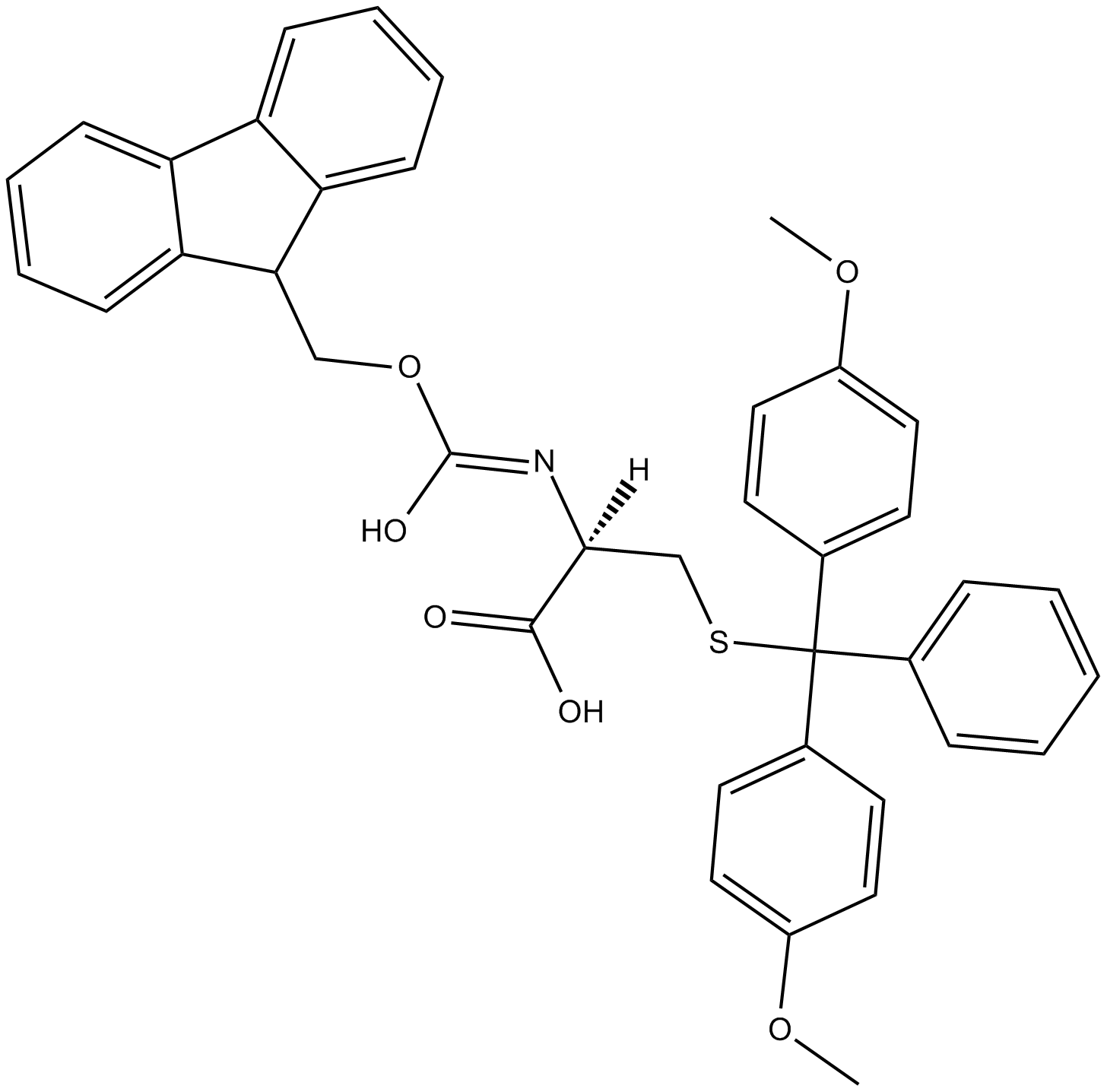Fmoc-Cys(DMT)-OH Chemical Structure