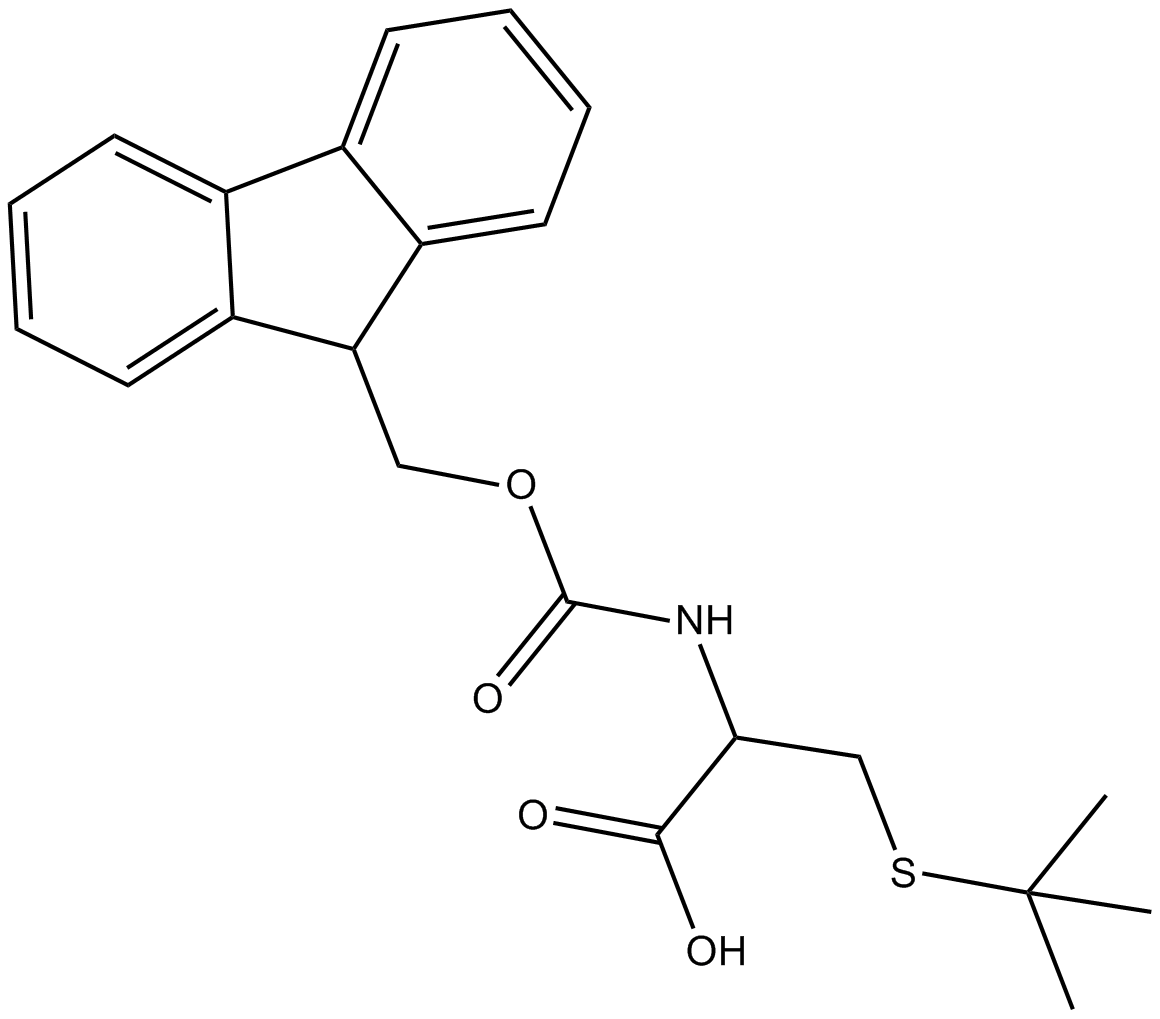 Fmoc-Cys(tBu)-OH  Chemical Structure