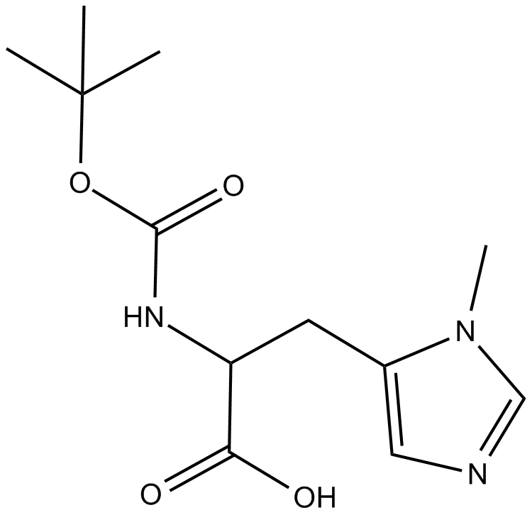 Boc-His(Nτ-Me)-OH Chemische Struktur