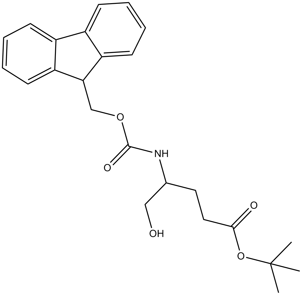Fmoc-Glutamol(OtBu) التركيب الكيميائي