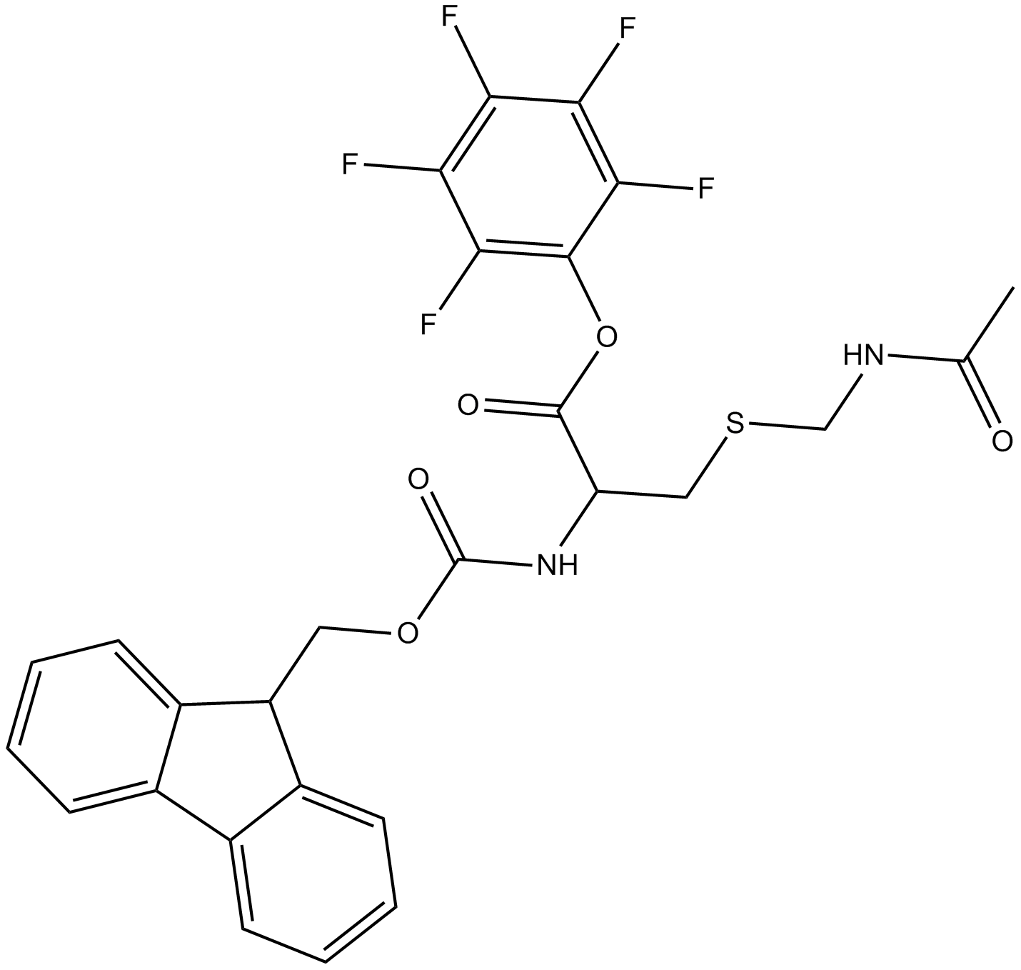 Fmoc-Cys(Acm)-OPfp  Chemical Structure