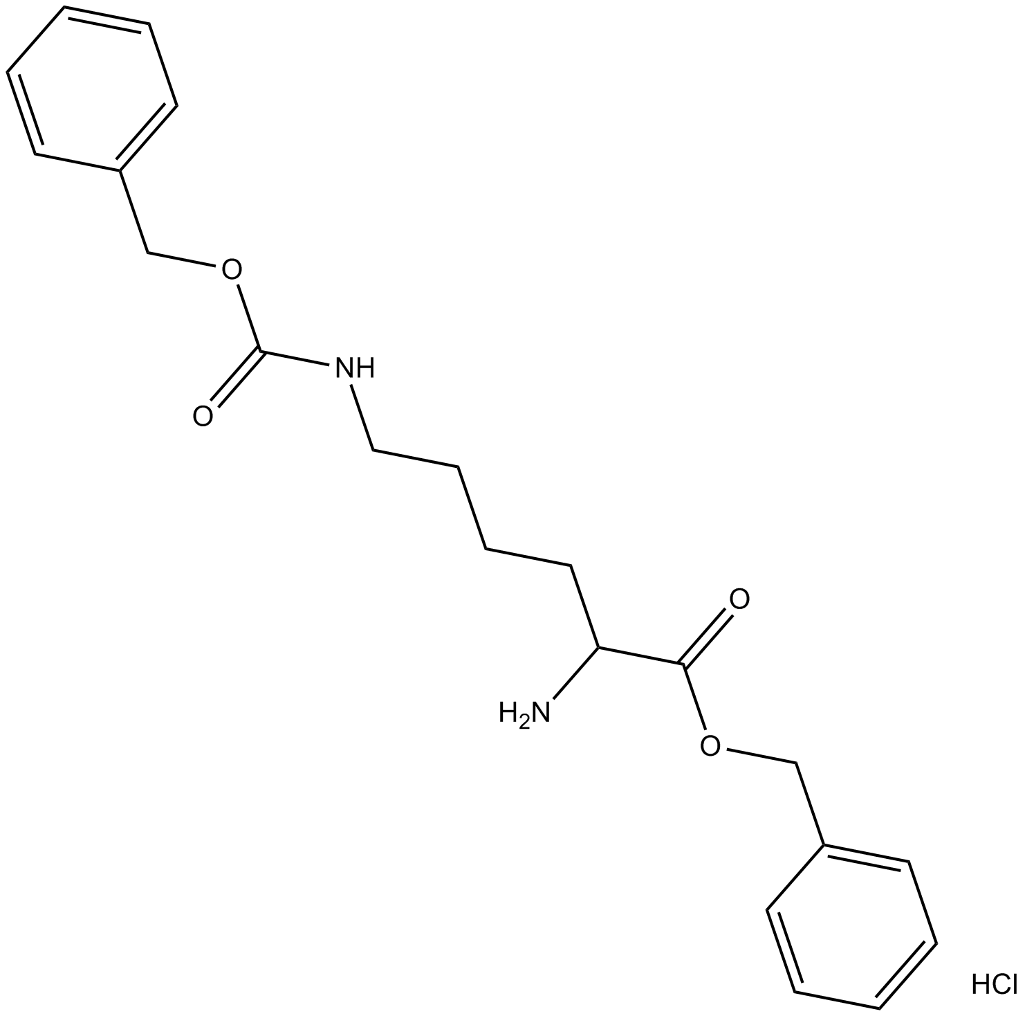 H-Lys(Z)-OBzl·HCl  Chemical Structure