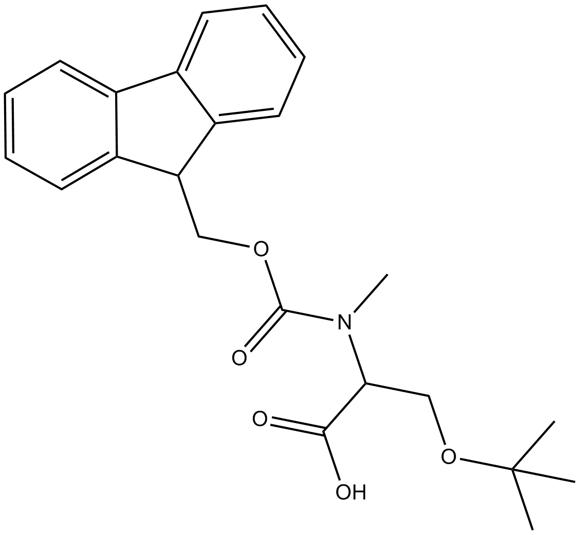 Fmoc-N-Me-Ser(tBu)-OH 化学構造