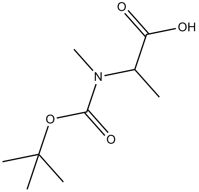 Boc-D-N-Me-Ala-OH  Chemical Structure