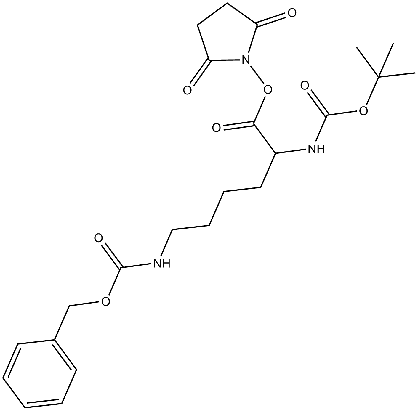 Boc-Lys(Z)-OSu التركيب الكيميائي