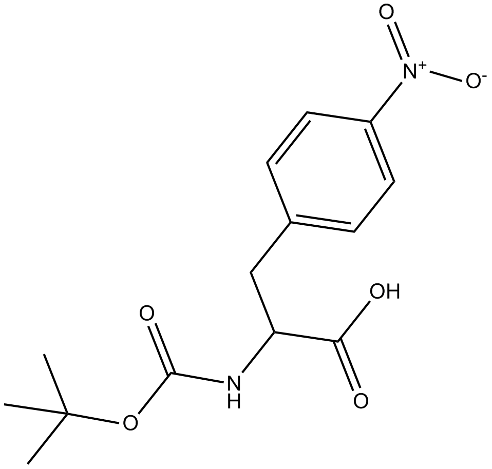 Boc-D-Phe(4-NO2)-OH التركيب الكيميائي