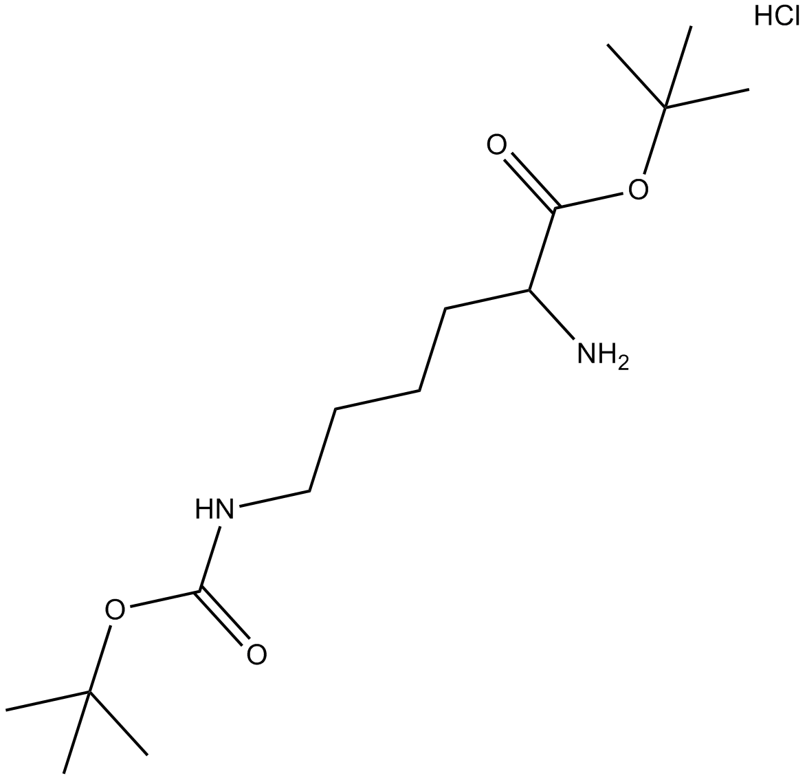 H-Lys(Boc)-OtBu.HCl  Chemical Structure