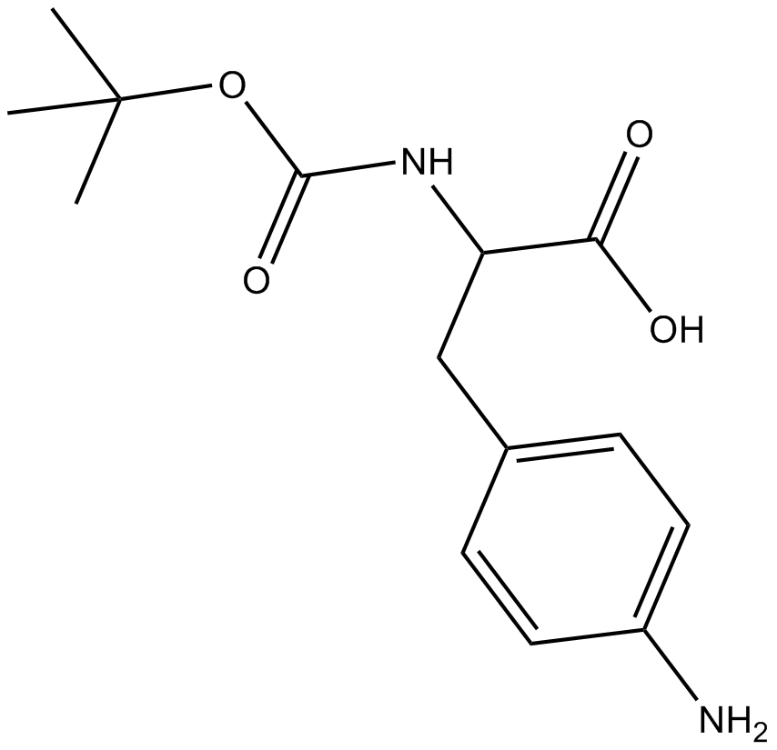 Boc-Phe(4-NH2)-OH Chemische Struktur
