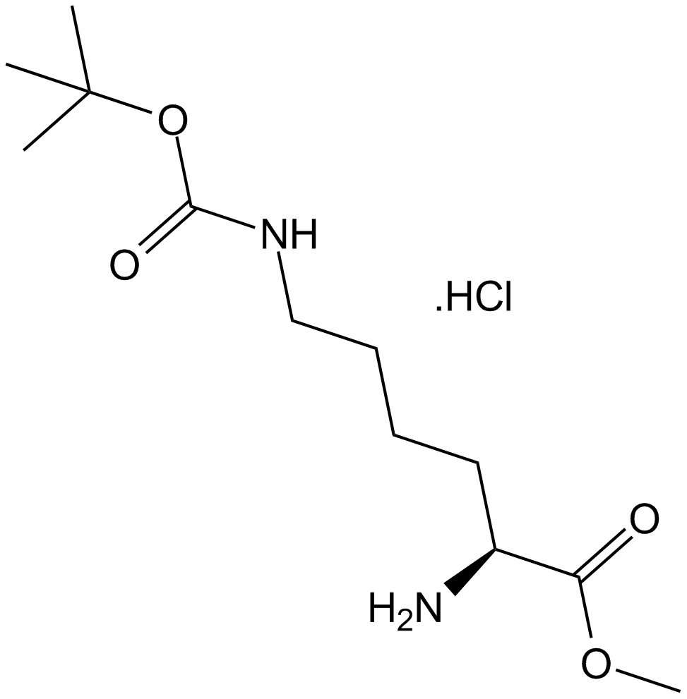 H-Lys(Boc)-OMe·HCl 化学構造