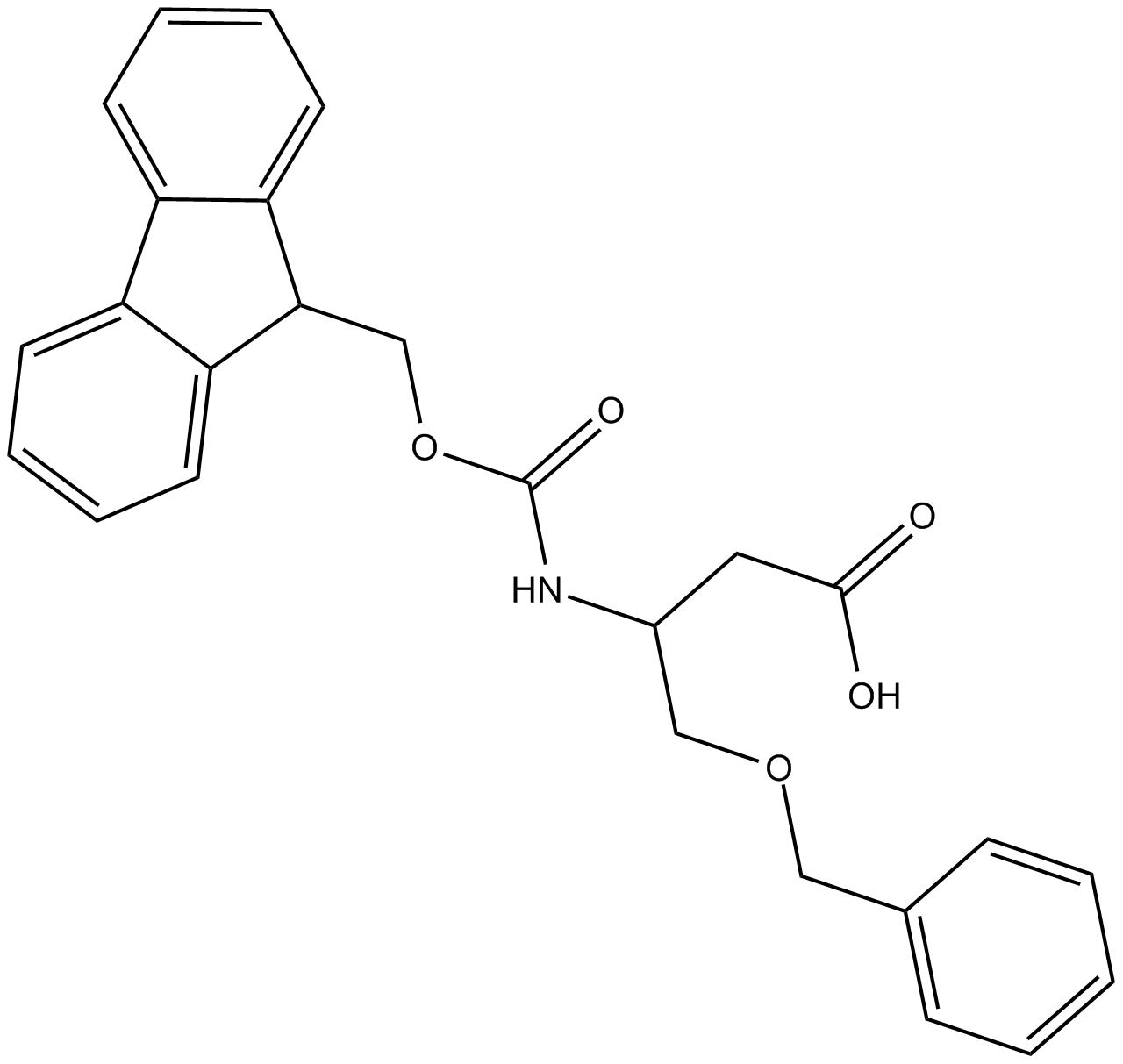 Fmoc-β-HoSer(Bzl)-OH Chemische Struktur